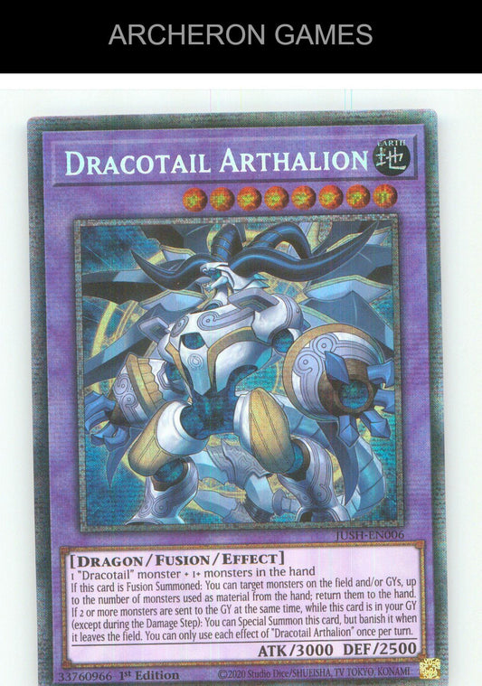 Dracotail Arthalion (Starlight Rare) Starlight Rare YUGIOH Card 1st Edition
