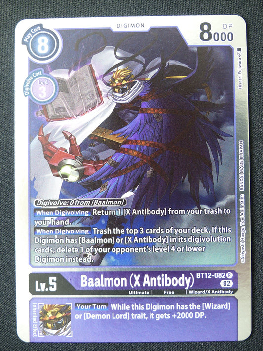 Baalmon X Antibody BT12-082 R Foil - Digimon Card #17X