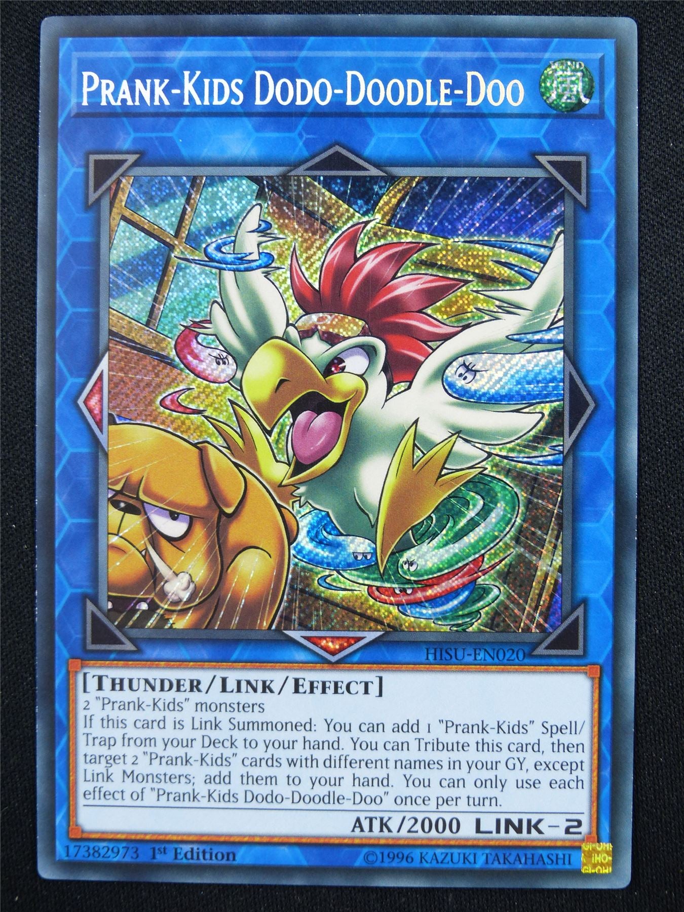 Prank-Kids Dodo-Doodle-Doo HISU Secret Rare - 1st ed Yugioh Card #4J7