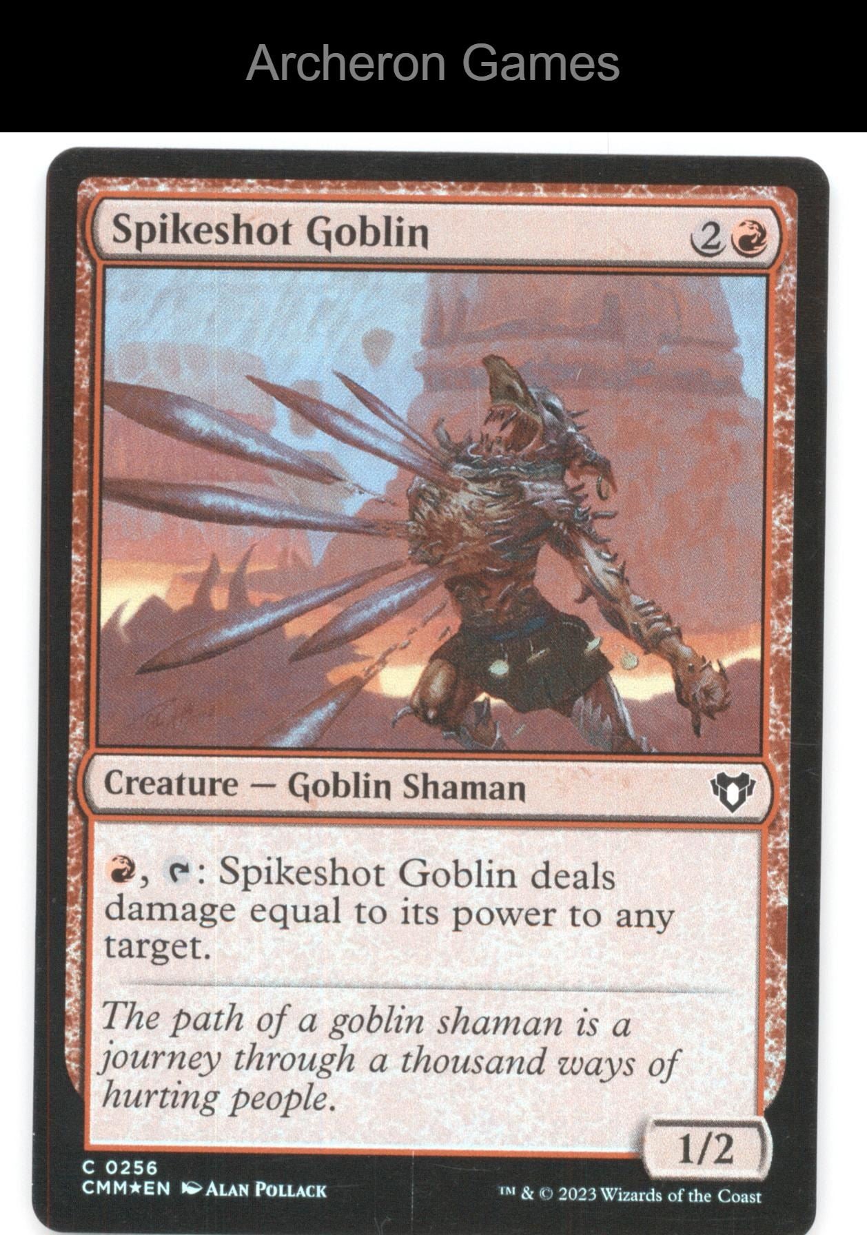 Spikeshot Goblin 256 C MTG Card Commander Masters
