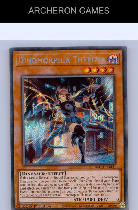 Dinomorphia Therizia (Starlight Rare) Starlight Rare YUGIOH Card 1st Edition