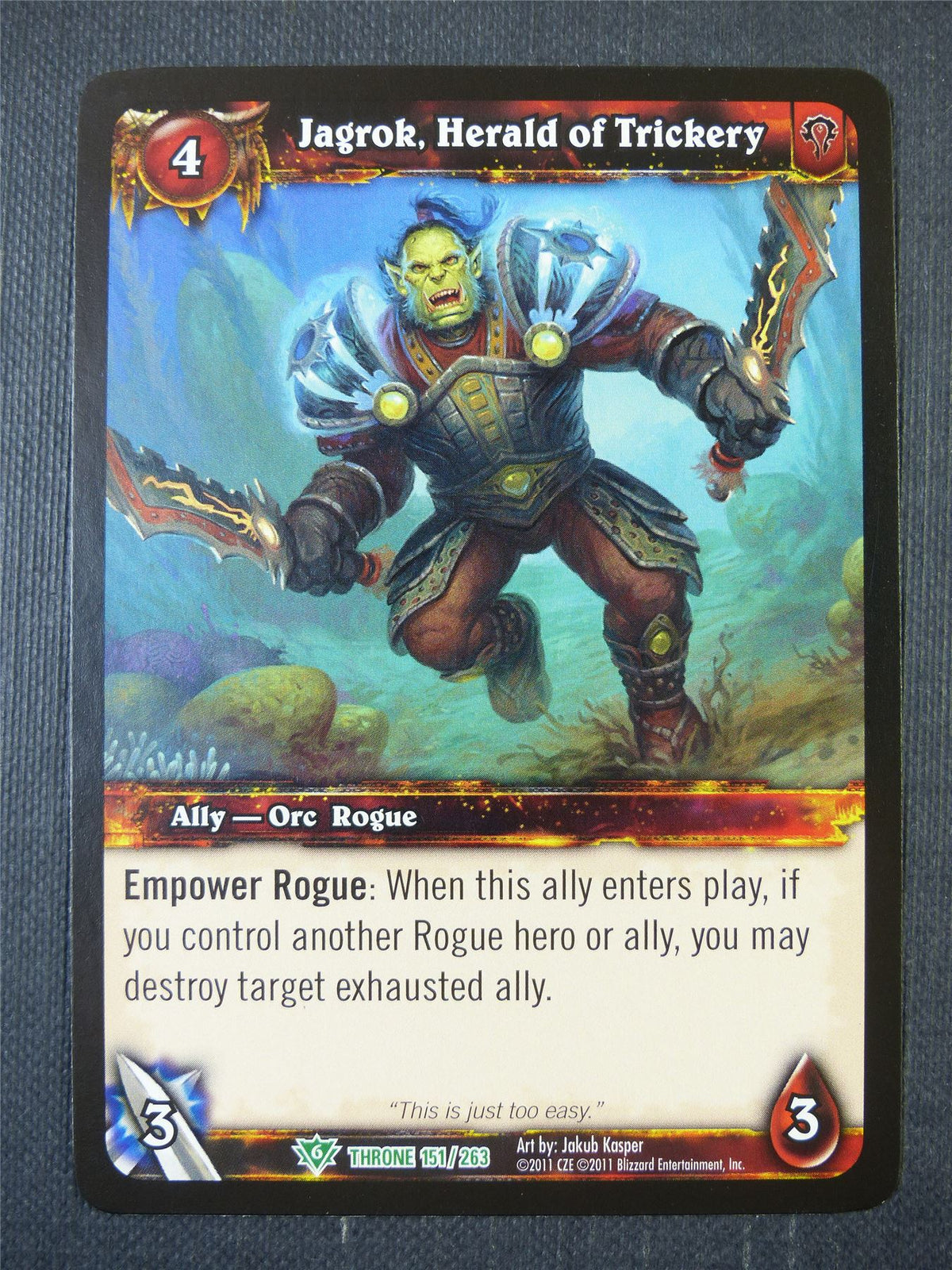 Jagrok Herald of Trickery 151/263 - WoW Card #1BV