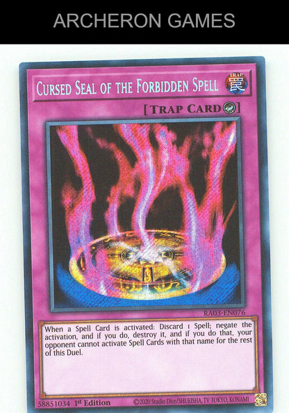 Cursed Seal of the Forbidden Spell (PUR) SEC YUGIOH Card