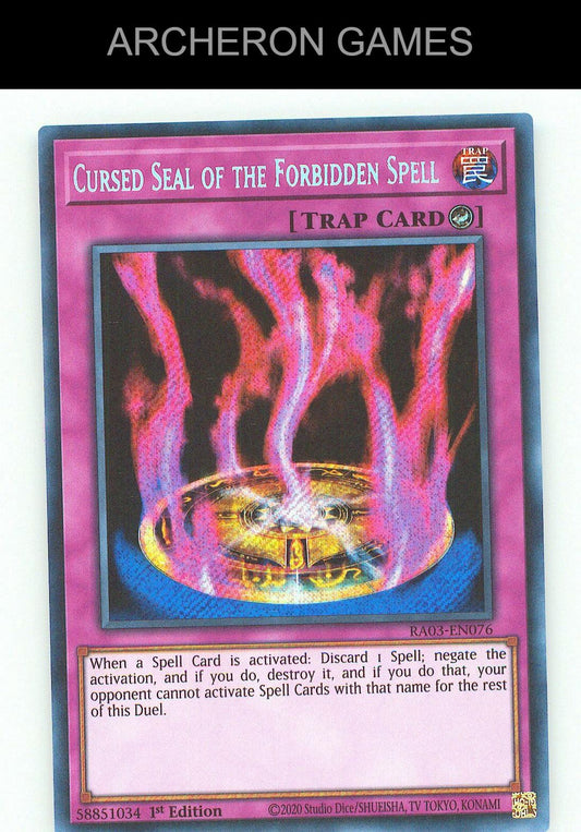 Cursed Seal of the Forbidden Spell (PUR) SEC YUGIOH Card