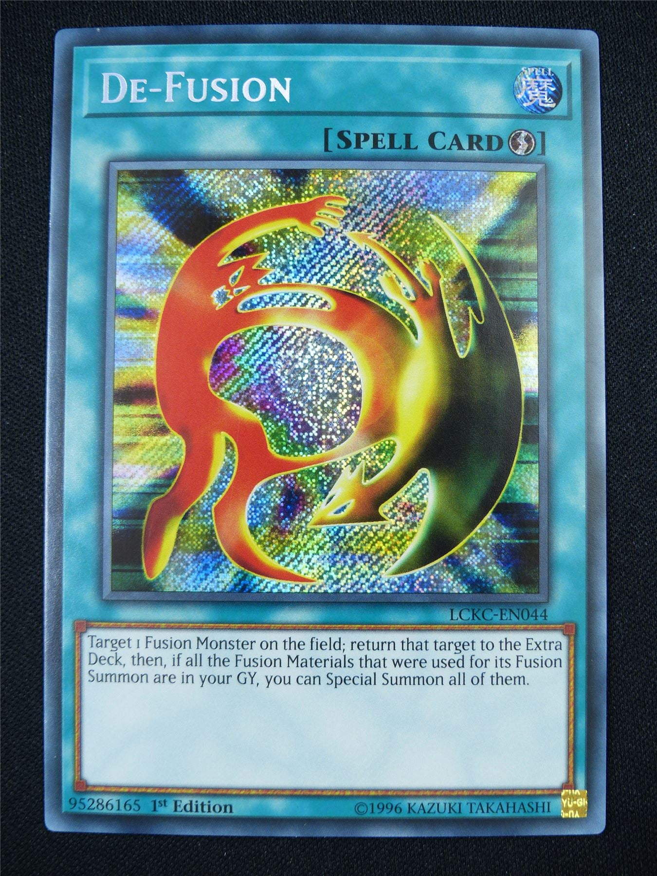 De-Fusion LCKC Secret Rare - 1st ed Yugioh Card #2CE