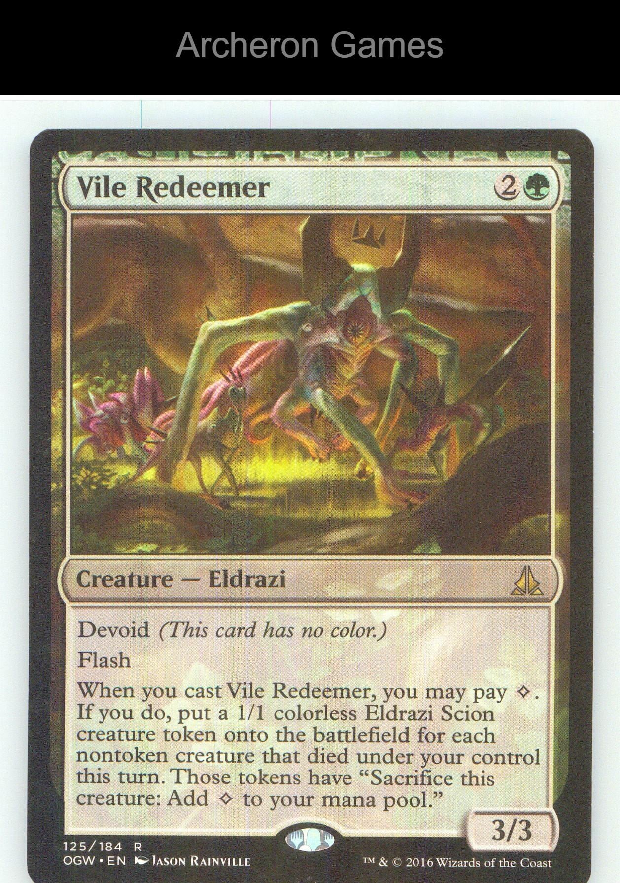 Vile Redeemer OGW 125 R MTG Card NM/EX+