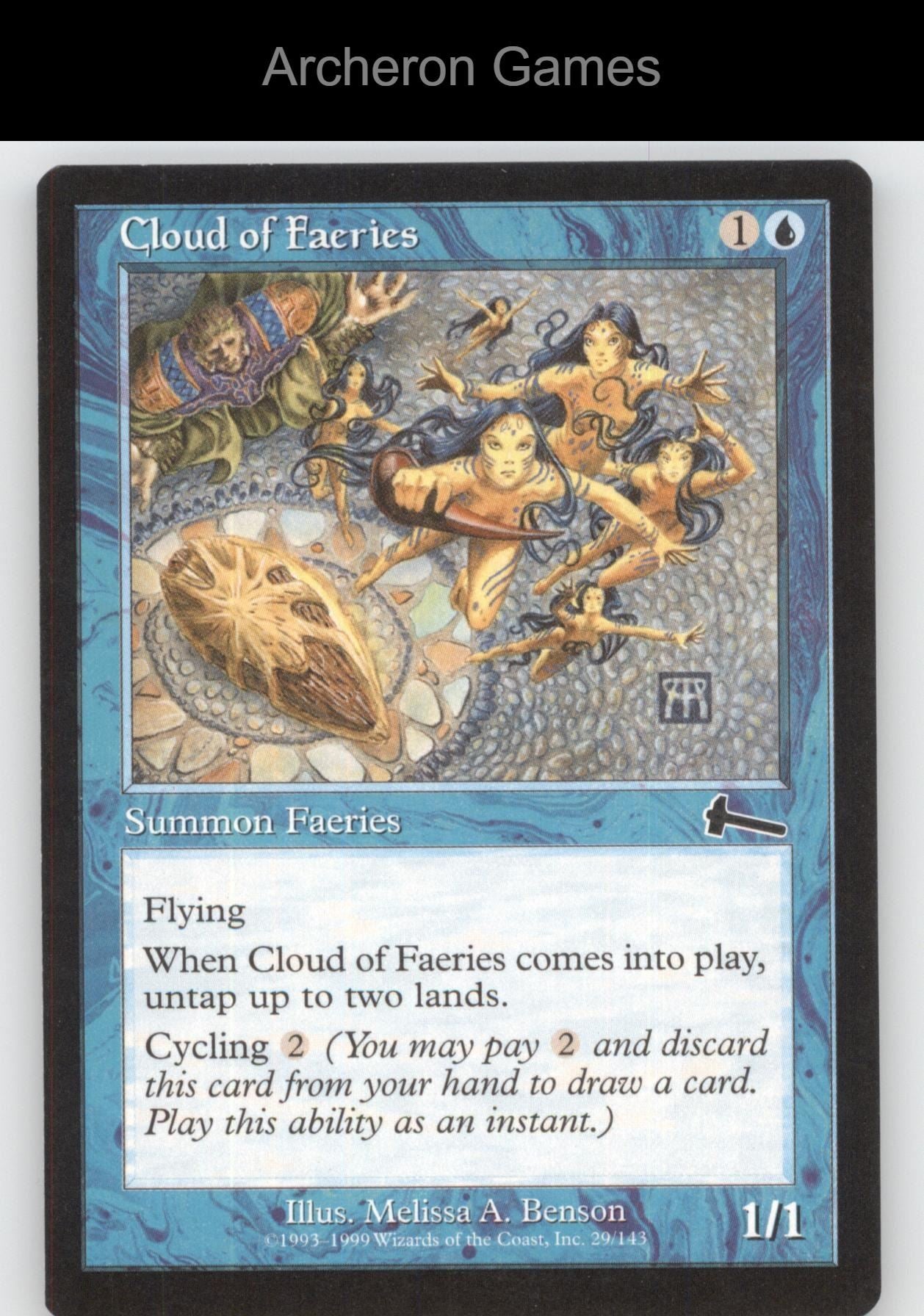 Cloud of Faeries 29 C MTG Card Urza's Legacy