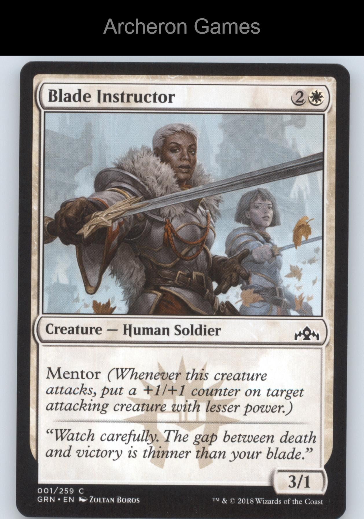 Blade Instructor 1 C MTG Card The List Reprints