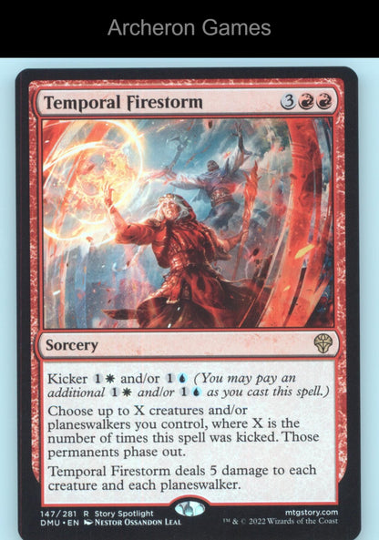 Temporal Firestorm 147 R MTG Card Promo Pack: Dominaria United