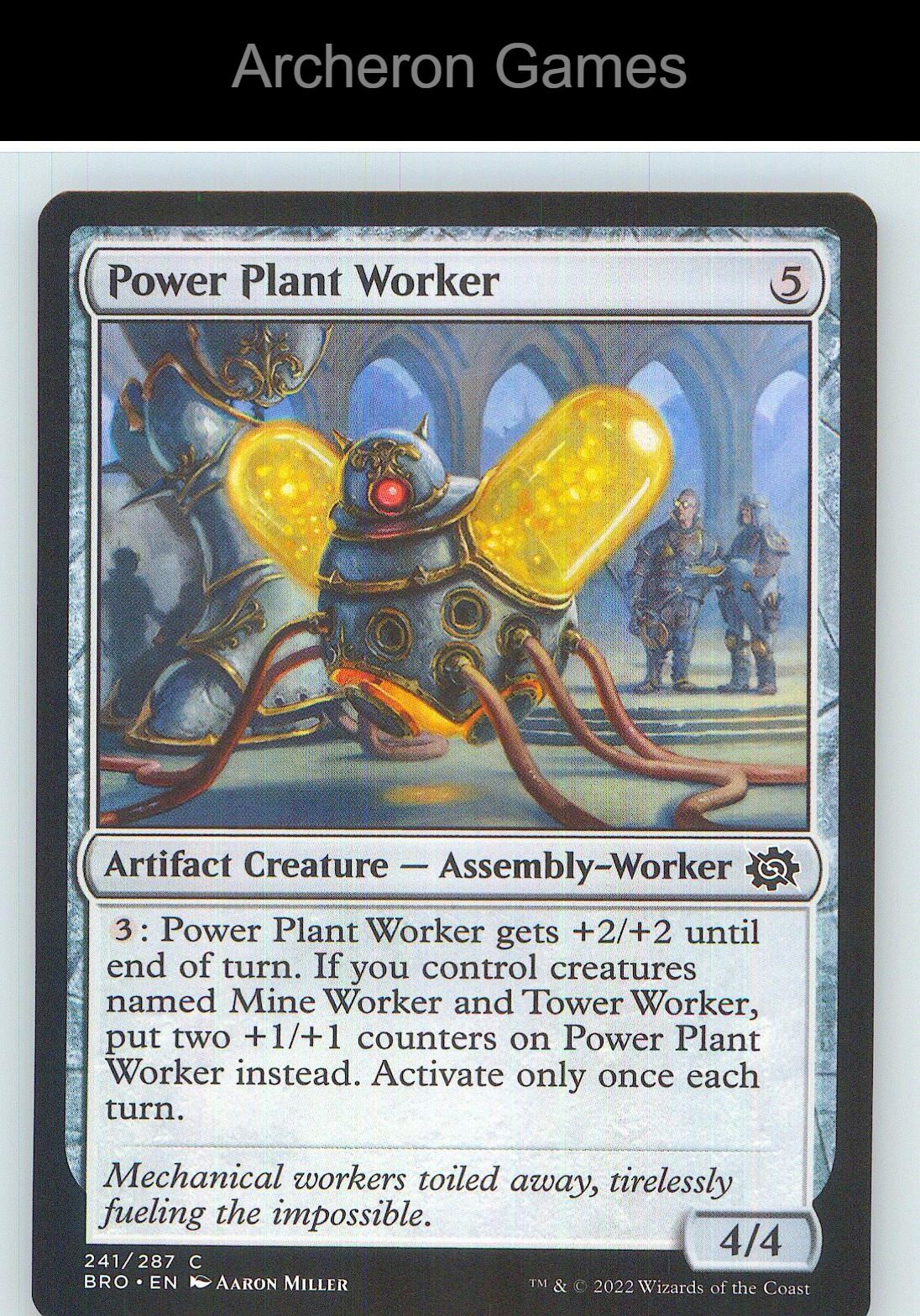 Power Plant Worker BRO 241 C MTG Card NM/EX+