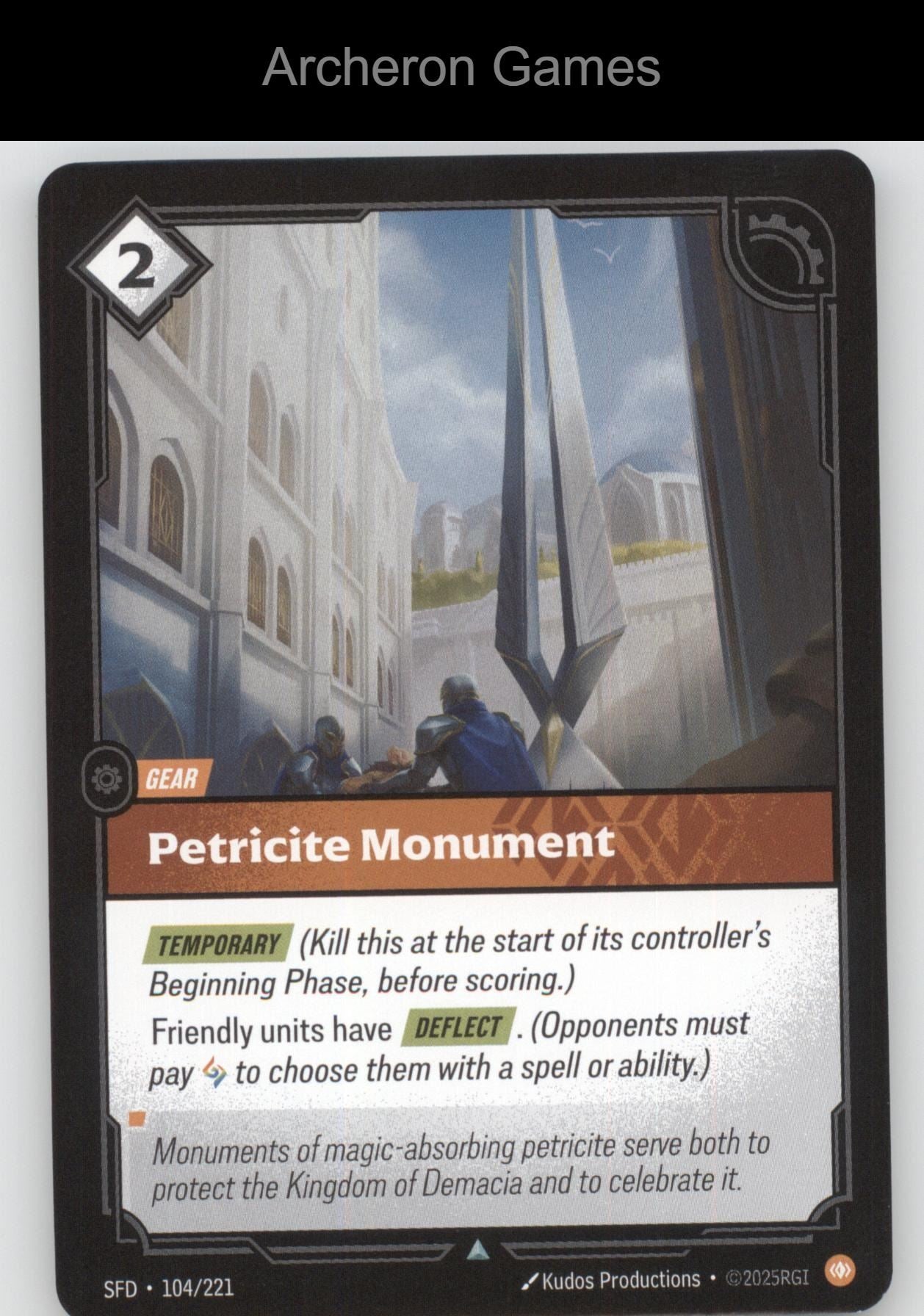 Petricite Monument SFD 104/221 UC  Card Spiritforged