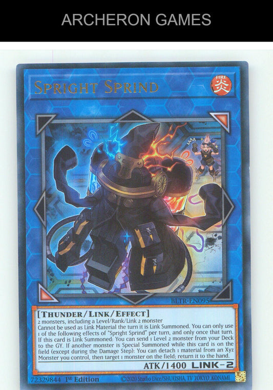 Spright Sprind UR YUGIOH Card 1st Edition