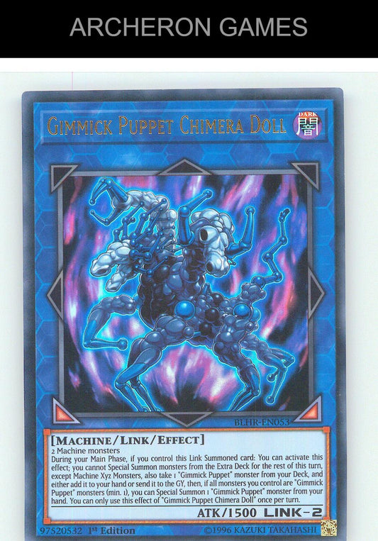 Gimmick Puppet Chimera Doll Ultra Rare YUGIOH Card 1st Edition