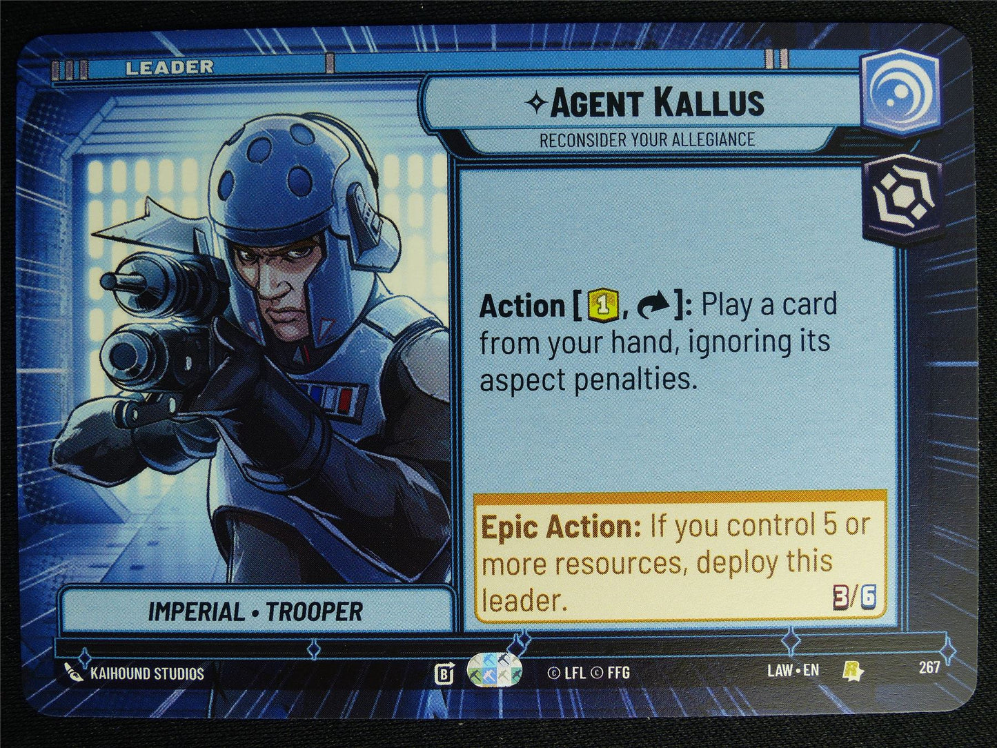 Agent Kallus 267 Hyperspace - Star Wars Unlimited Card #4WC