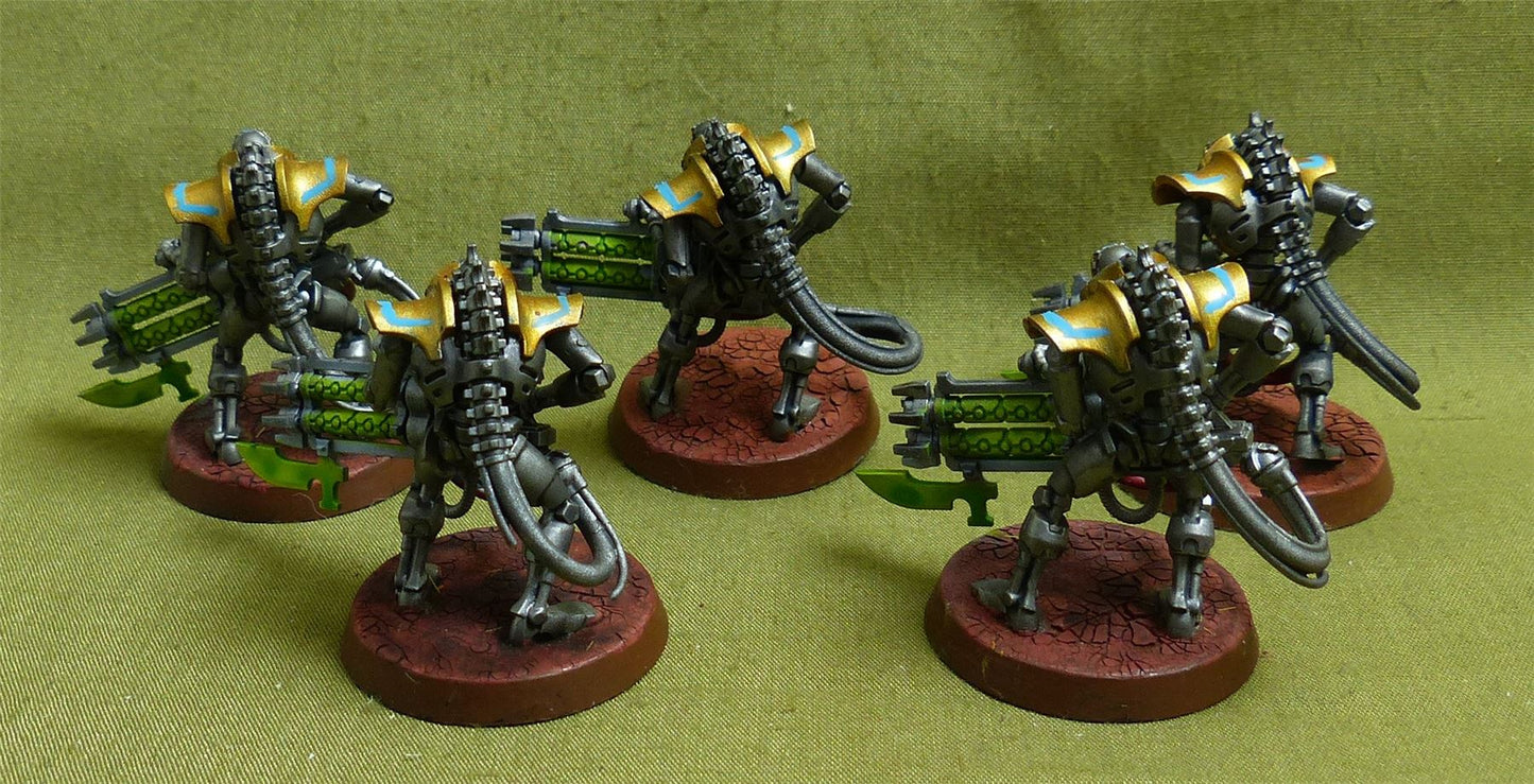 Immortals with Gauss Blasters painted - Necrons - Warhammer 40K #2D4