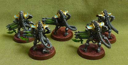 Immortals with Gauss Blasters painted - Necrons - Warhammer 40K #2D4