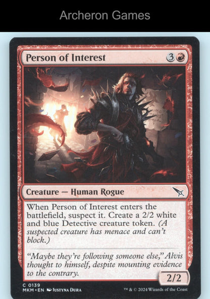 Person of Interest 139 C MTG Card Murders at Karlov Manor