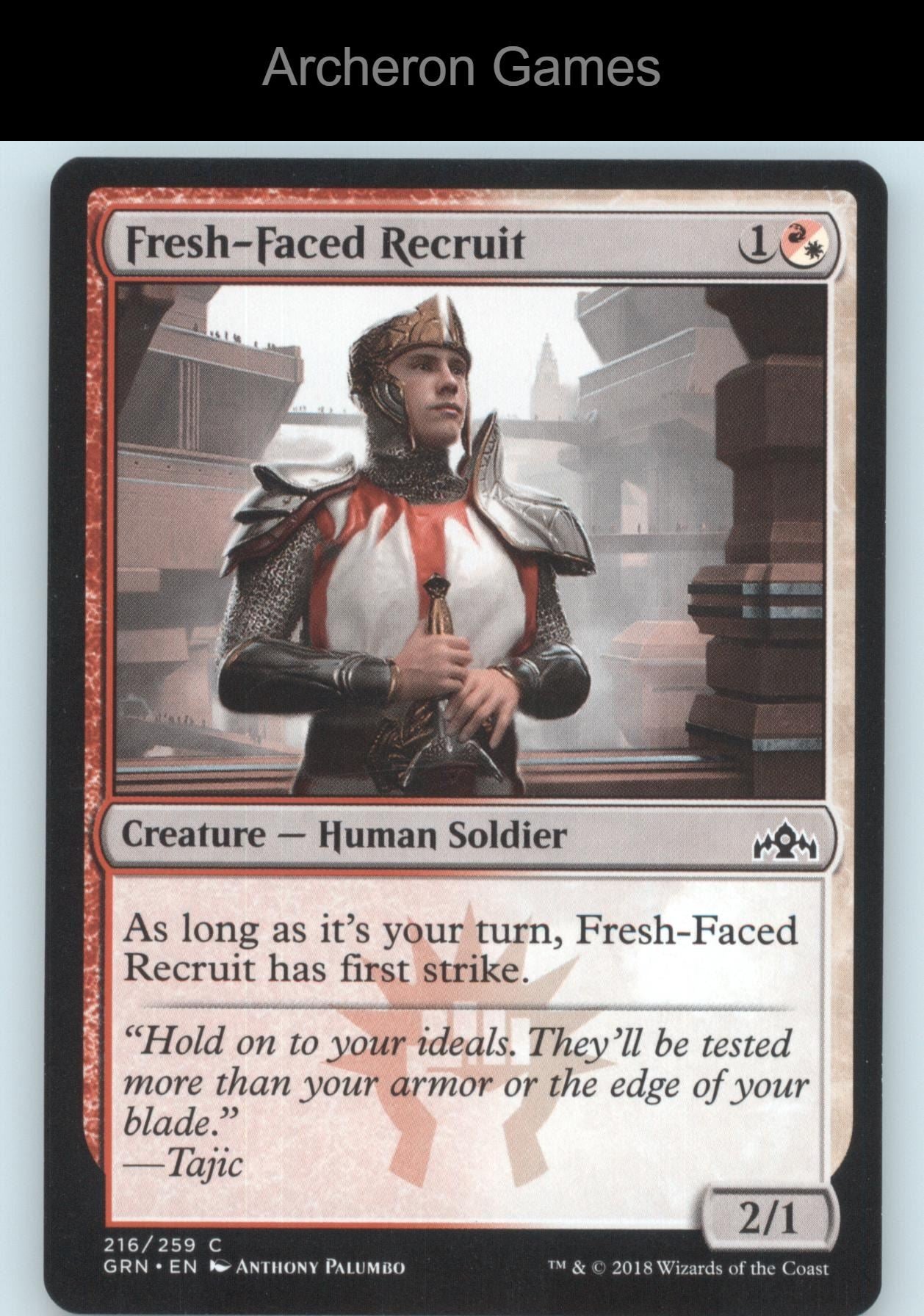 Fresh-Faced Recruit 216 C MTG Card Guilds of Ravnica