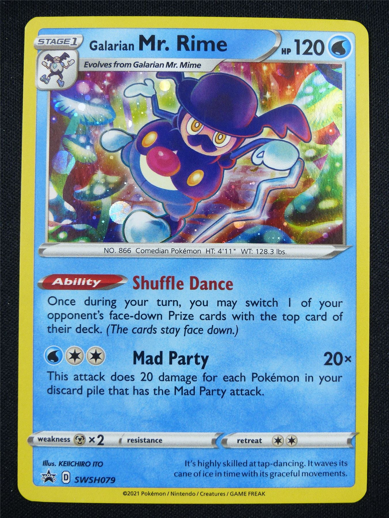 Galarian Mr. Rime SWSH079 Promo Holo - Pokemon Card #B1