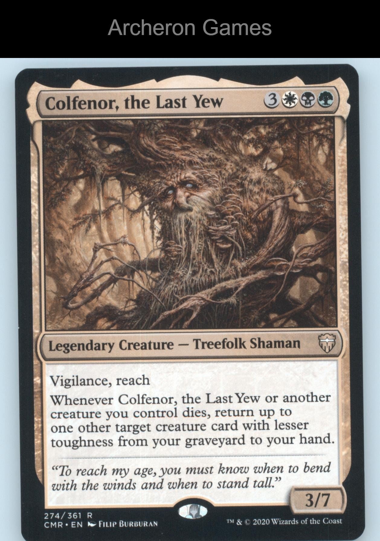 Colfenor, the Last Yew 274 R MTG Card Commander Legends