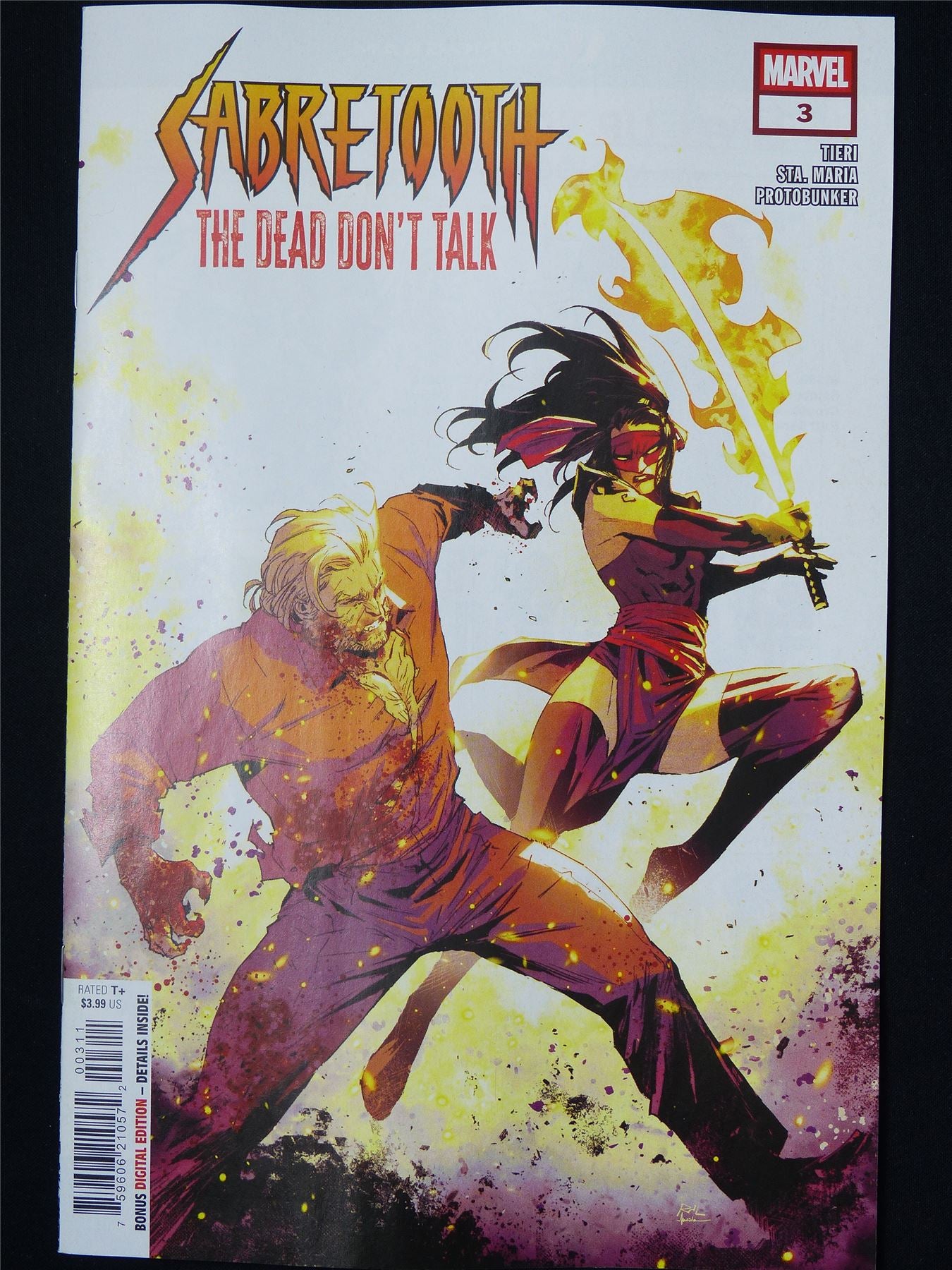 SABRETOOTH: The Dead Don't Talk #3 - B&B Apr 2025 Marvel Comic #F2
