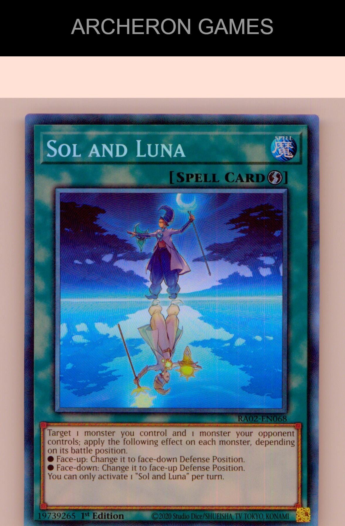 Sol and Luna (PCR) Prismatic Collector's Rare YUGIOH Card 1st Edition