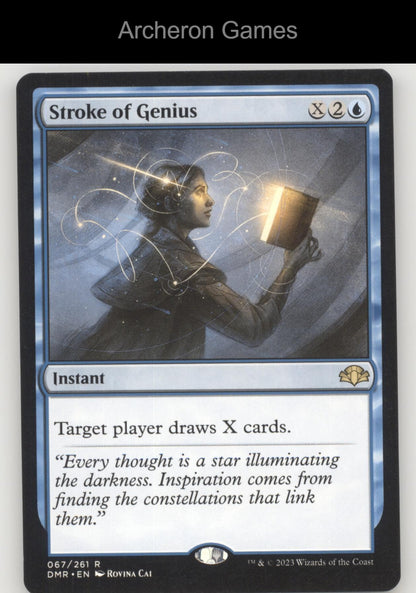 Stroke of Genius 67 R MTG Card Dominaria Remastered