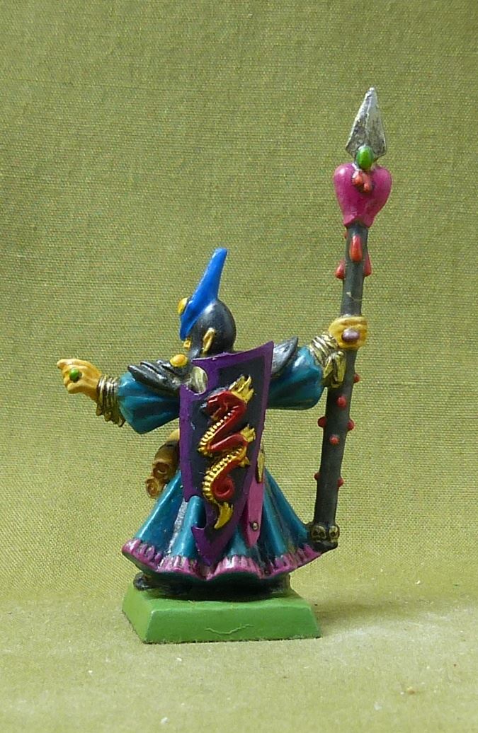 Classic Metal Sorcerer painted - Dark Elves - Warhammer Old World #4O3