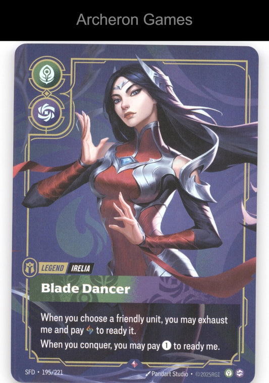 Irelia - Blade Dancer SFD 195/221 R  Card Spiritforged