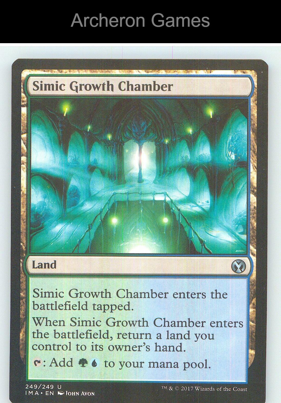 Simic Growth Chamber IMA 249 UC MTG Card NM/EX+