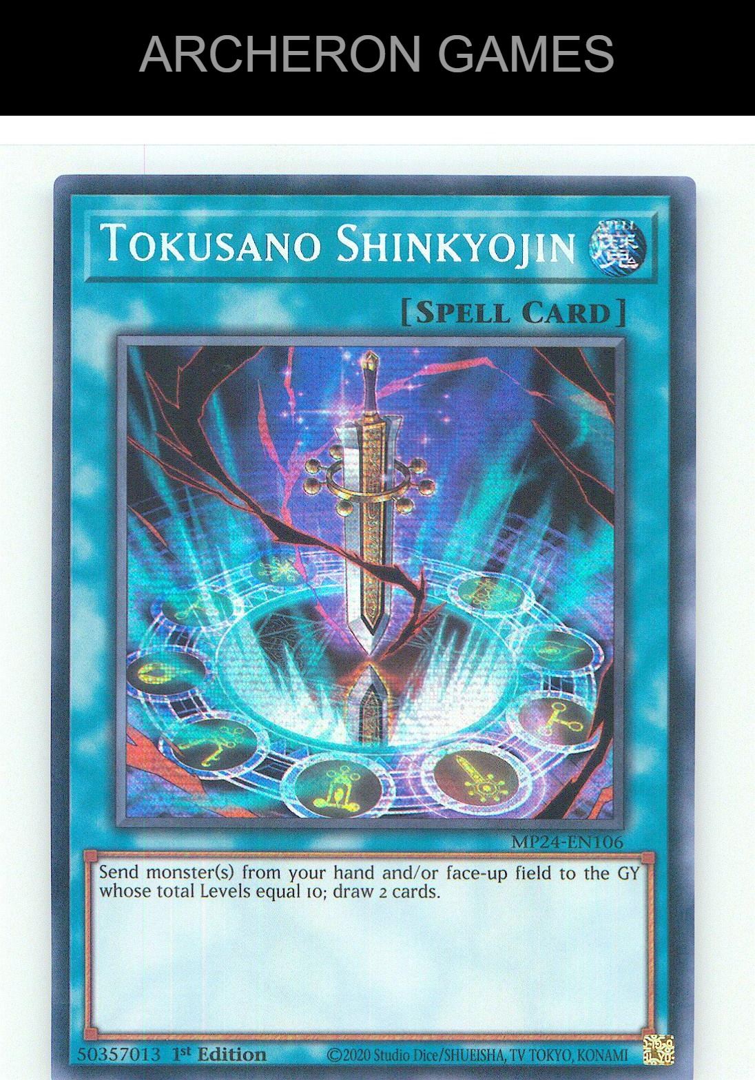 Tokusano Shinkyojin Prismatic Secret Rare YUGIOH Card 1st Edition