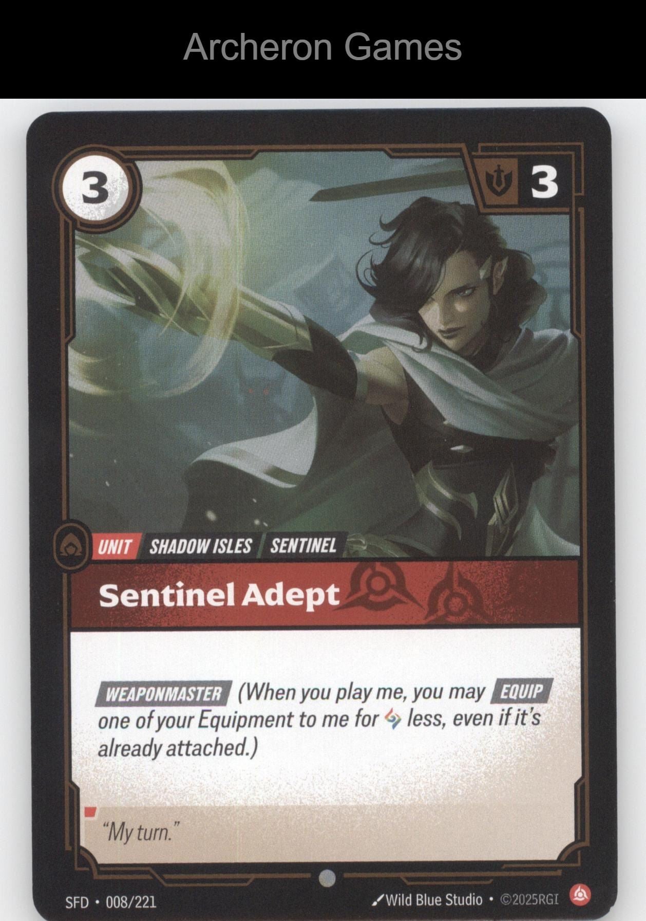 Sentinel Adept SFD 008/221 C  Card Spiritforged