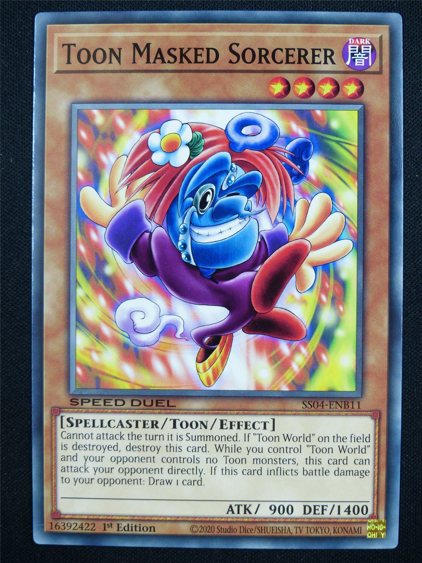 Toon Masked Sorcerer SS04 Mint - 1st ed Yugioh Card #1I7