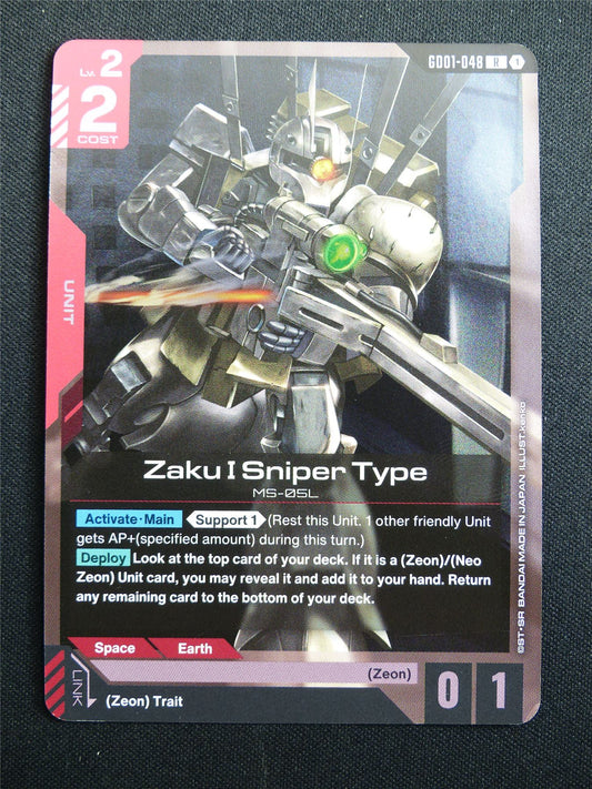 Zaku I Sniper Type GD01-048 R Foil - Gundam Card #3K3
