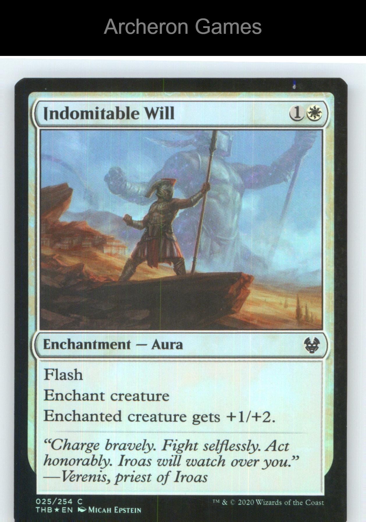 Indomitable Will THB 25 C MTG Card NM/EX+ Foil