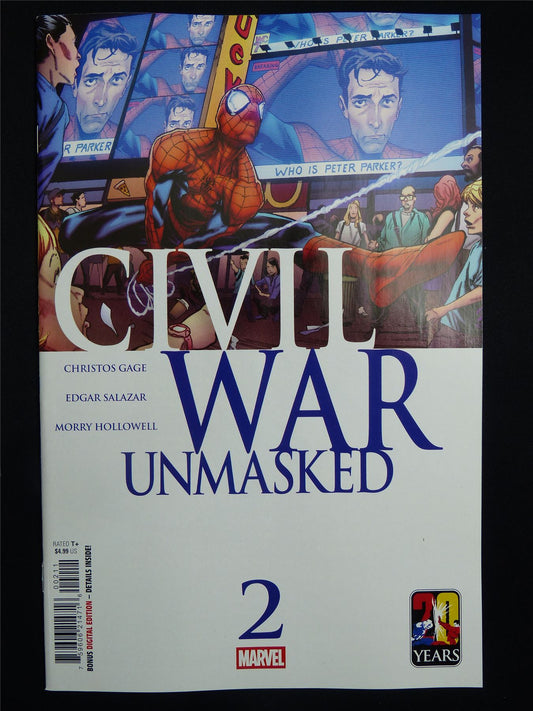 CIVIL War: Unmasked #2 Cvr A - Aug 2026 Marvel Comic #18Y