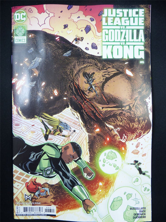 JUSTICE League vs Godzilla vs Kong #6 - May 2024 DC Comic #40K