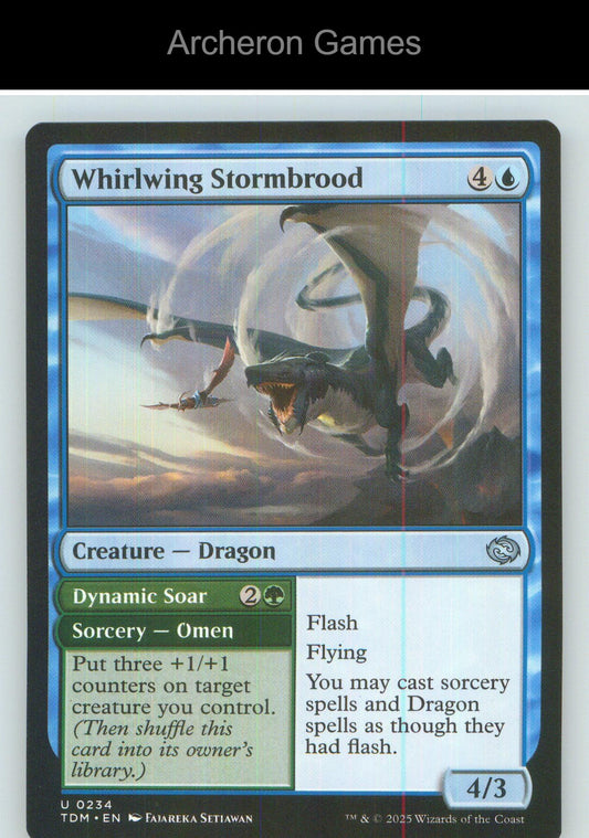 Whirlwing Stormbrood TDM 234 UC MTG Card NM/EX+