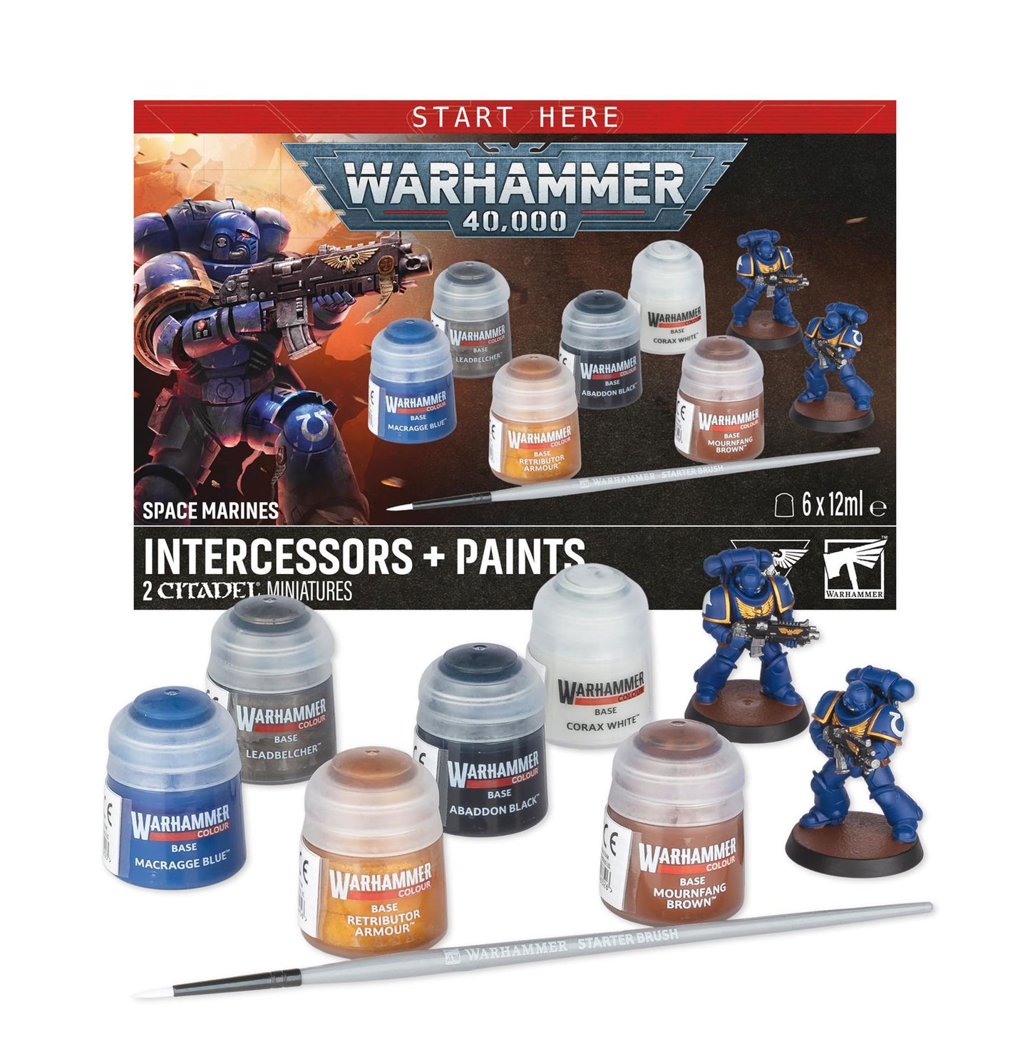 Intercessors + Paints - Space Marines - Warhammer: 40K - Available from 25/07/2026