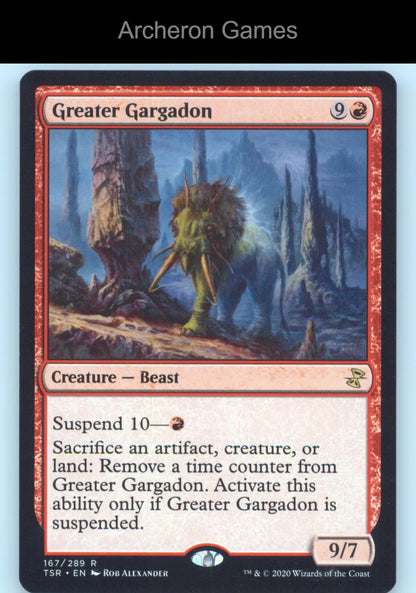 Greater Gargadon 167 R MTG Card Time Spiral: Remastered