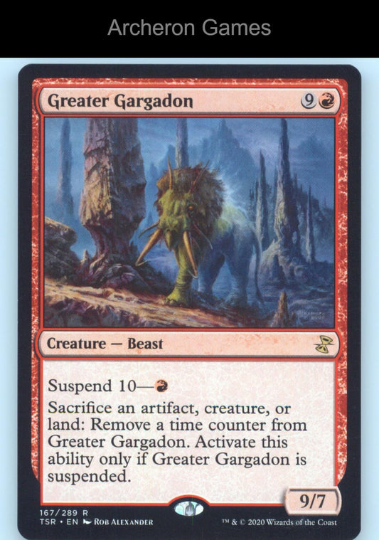 Greater Gargadon 167 R MTG Card Time Spiral: Remastered