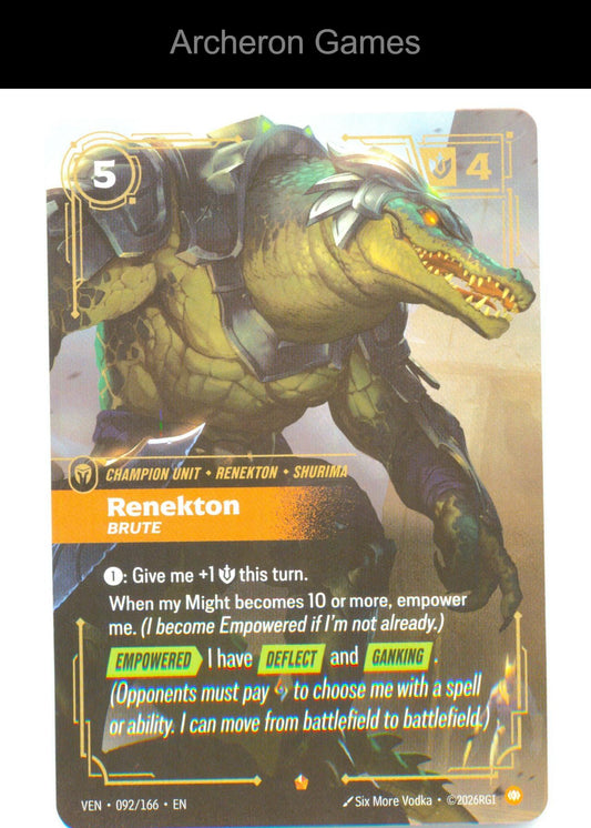 Renekton - Brute VEN 092/166 Epic Vendetta Riftbound Card Foil