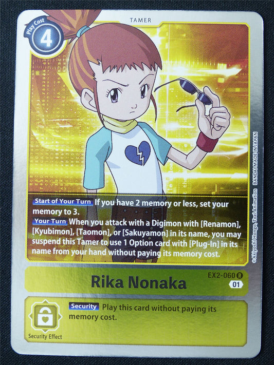 Rika Nonaka EX2-060 R Foil - Digimon Card #17U