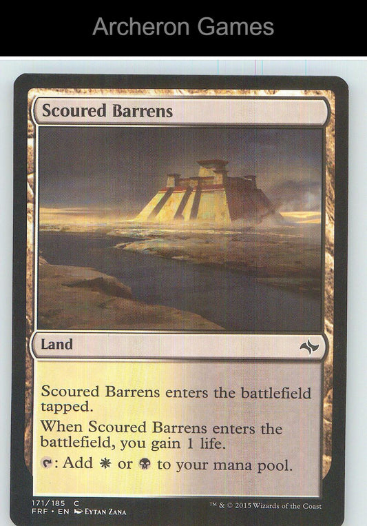 Scoured Barrens FRF 171 C MTG Card NM/EX+