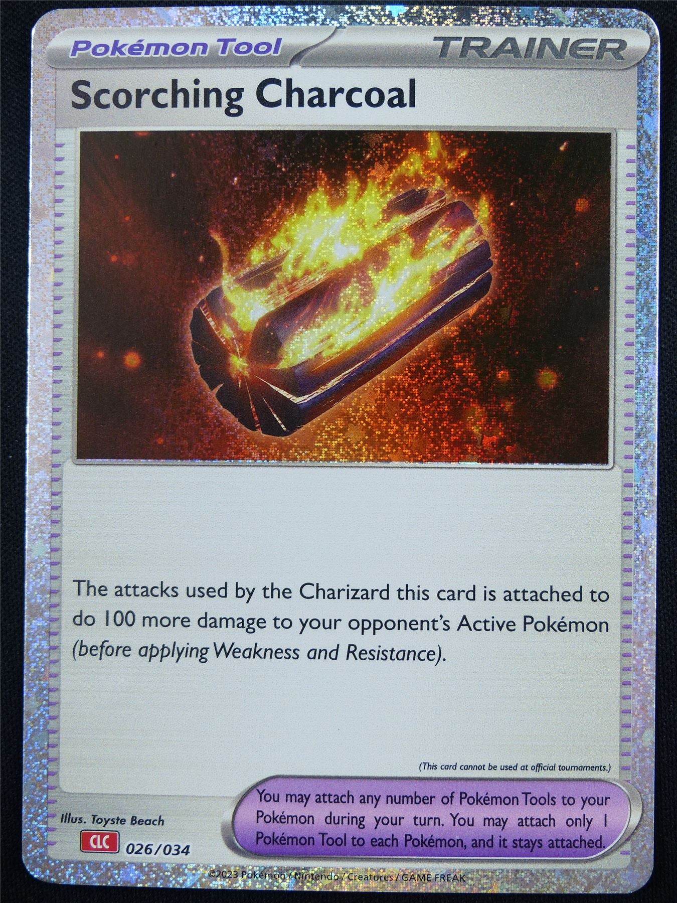 Scorching Charcoal 026/34 Holo CLC - Classic Pokemon Card #4A4