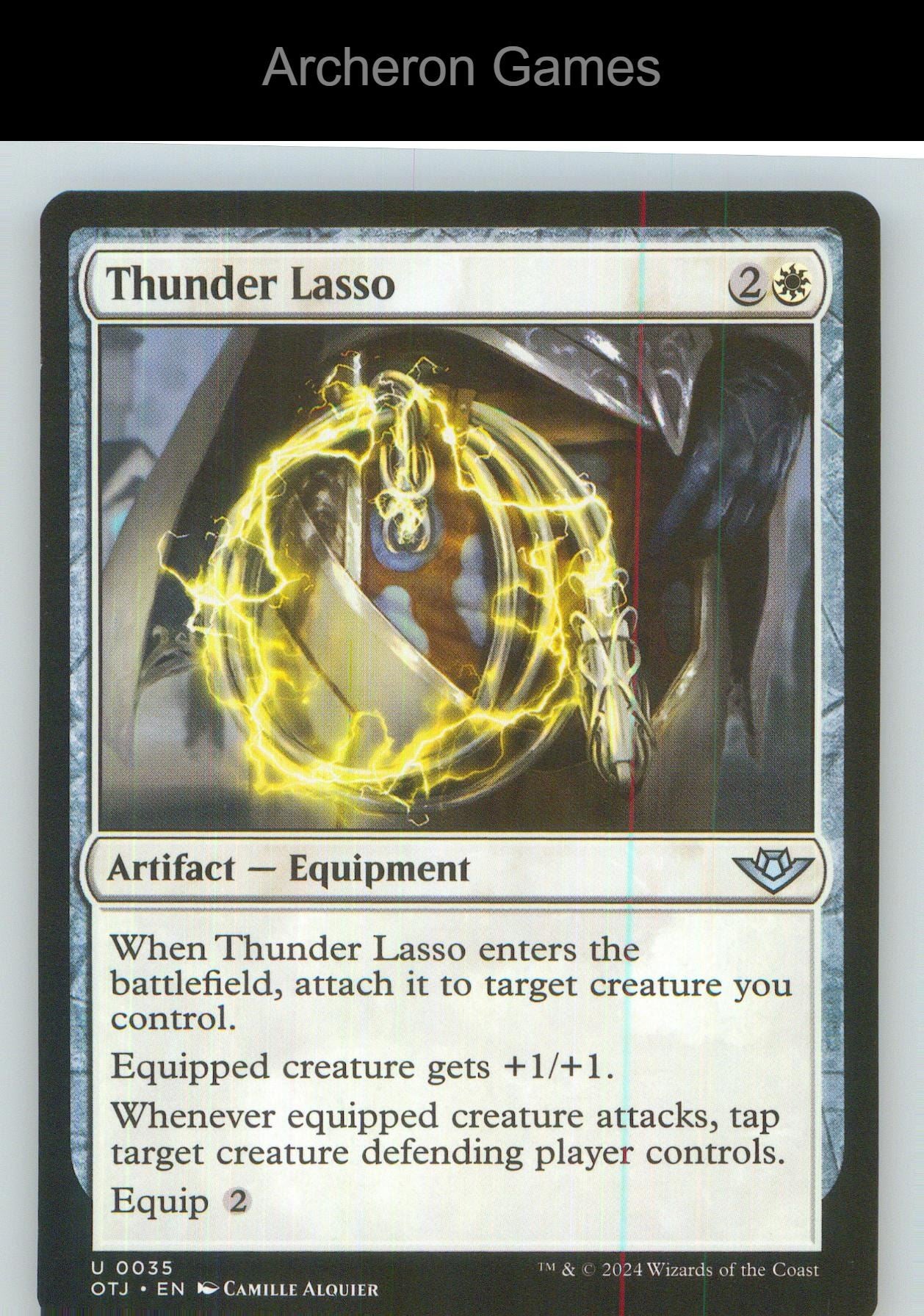 Thunder Lasso OTJ 35 UC MTG Card NM/EX+