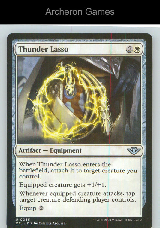 Thunder Lasso OTJ 35 UC MTG Card NM/EX+