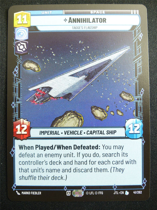 Annihilator 41/262 - Star Wars Unlimited Card #4G8