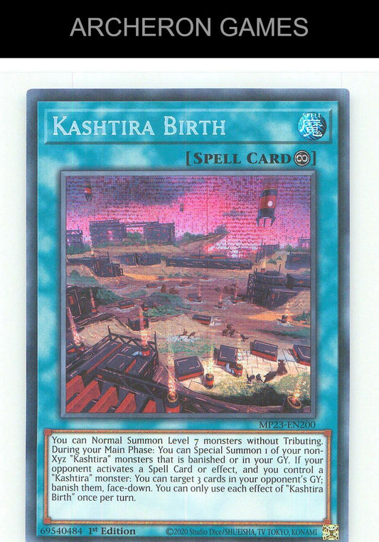 Kashtira Birth Prismatic Secret Rare YUGIOH Card 1st Edition