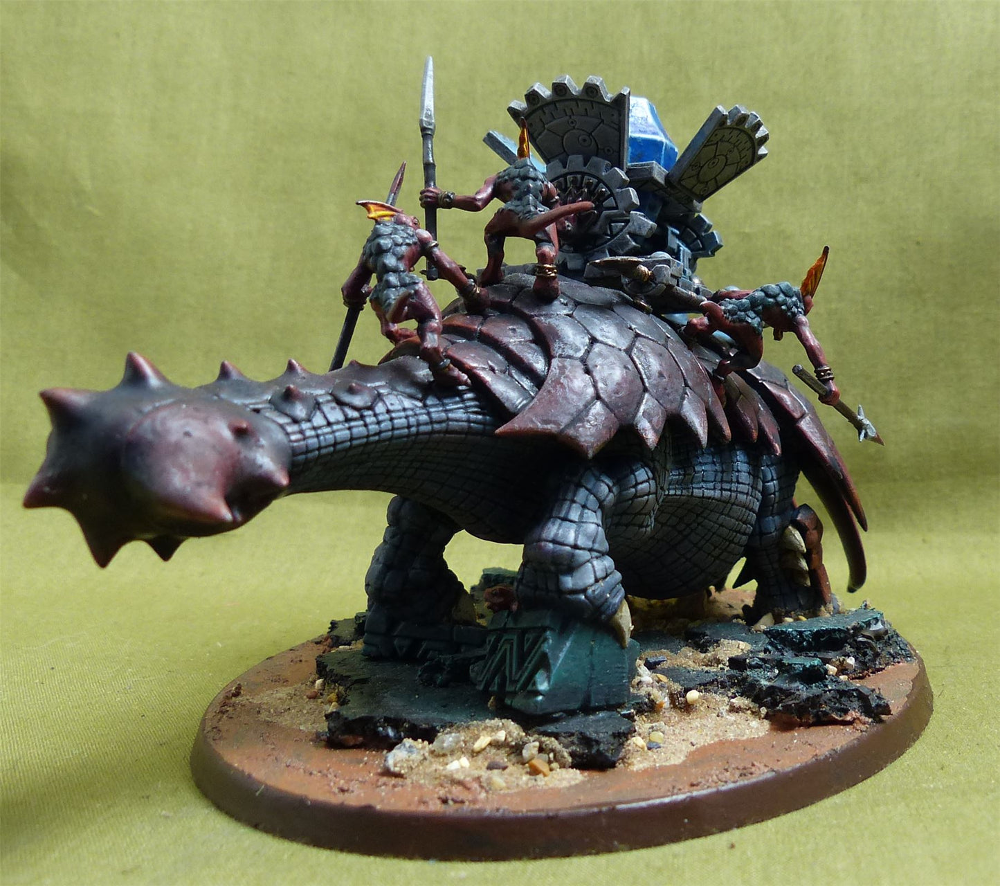 Bastiladon painted - Seraphon - Warhammer Aos #2M1